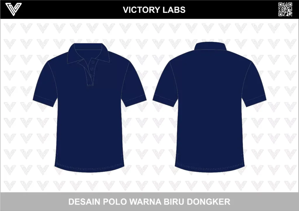Contoh Gambar Desain Baju Polo Shirt Kaos Kerah Polos Berwarna Biru Dongker Yang Dapat Anda Jadikan Sebagai Inspirasi Dan Referensi.
