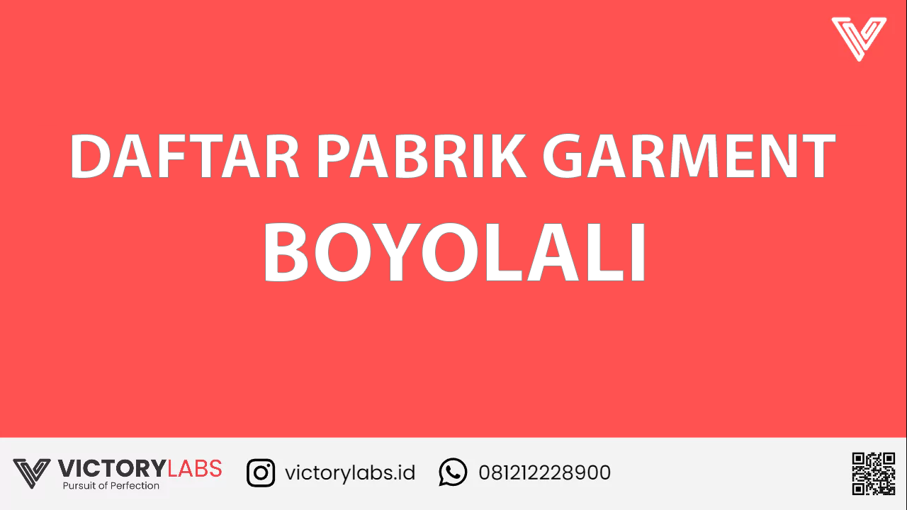 148 Daftar Pabrik Garment Dan Konveksi Boyolali Terbaik