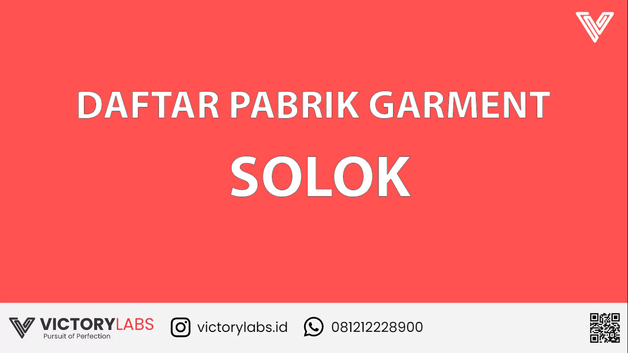 154 Daftar Pabrik Garment Dan Konveksi Solok Terbaik